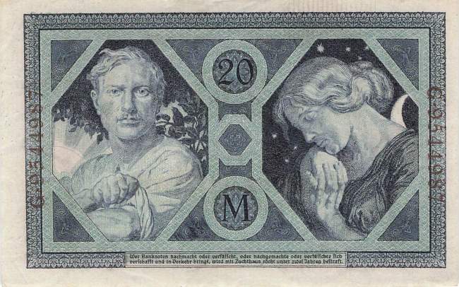 20 Mark Serie O/G 1915